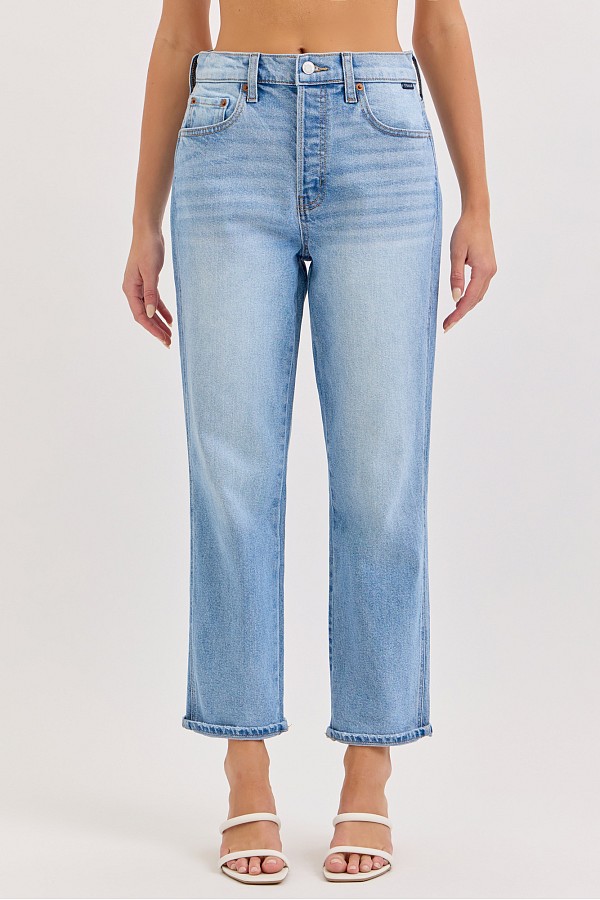 Boyfriend Crop with 3/4" Mini Single Cuffed